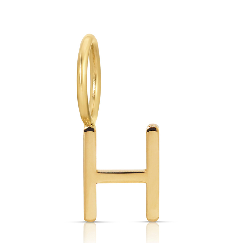 Thumbnail of Gold Letter Charm Yellow Gold image