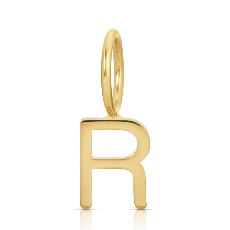 Thumbnail of Gold Letter Charm Yellow Gold image