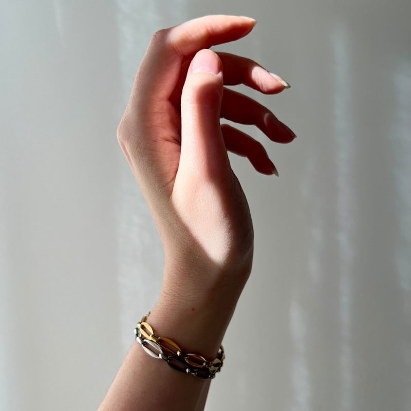 Thumbnail of Gold Link Chain Bracelet image