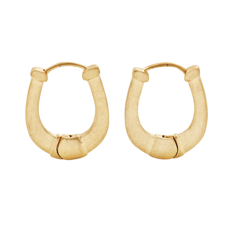 Thumbnail of Gold Lucky In Love Horseshoe Necklace & Earrings Set image