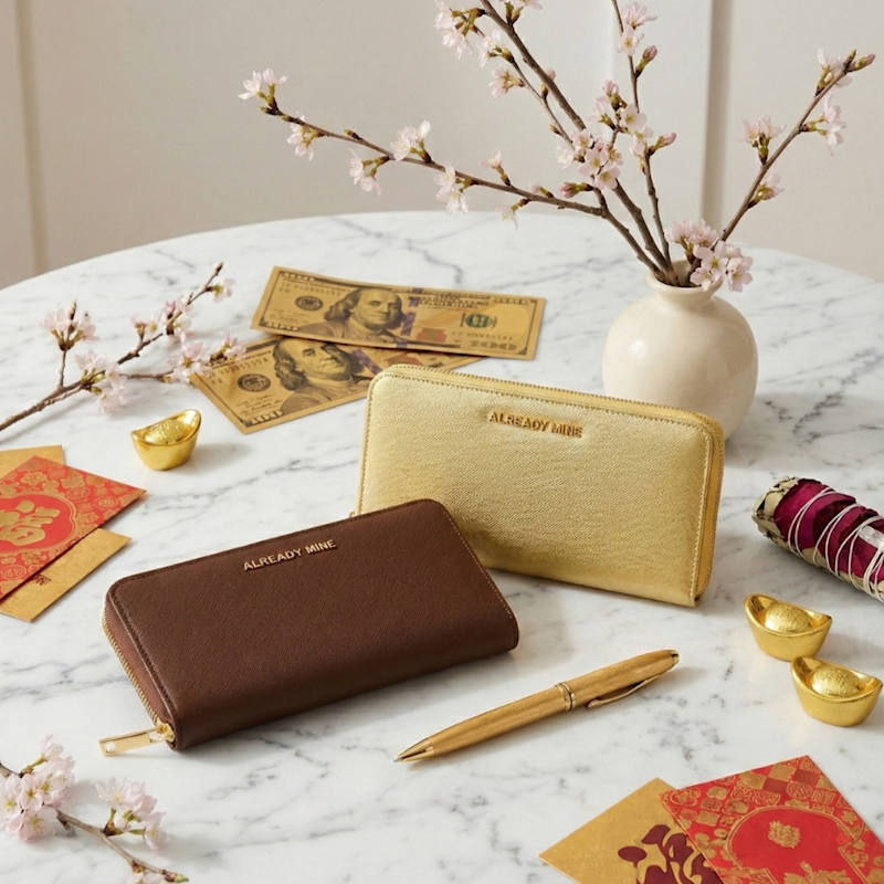 Thumbnail of Gold Manifestation Wallet – Wealth & Prosperity image
