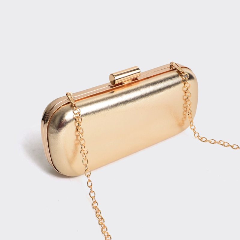 Thumbnail of Gold Metallic Clutch Bag – Small Size, Big Elegance image