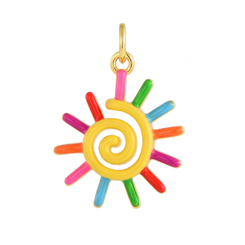 Thumbnail of Gold Painted Sun Charm image