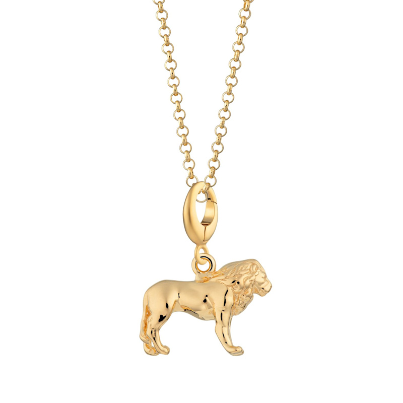 Thumbnail of Gold Plated Lion Charm Necklace image