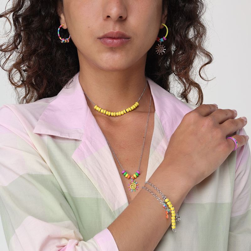 Thumbnail of Gold Rainbow Earring Mix - Single image
