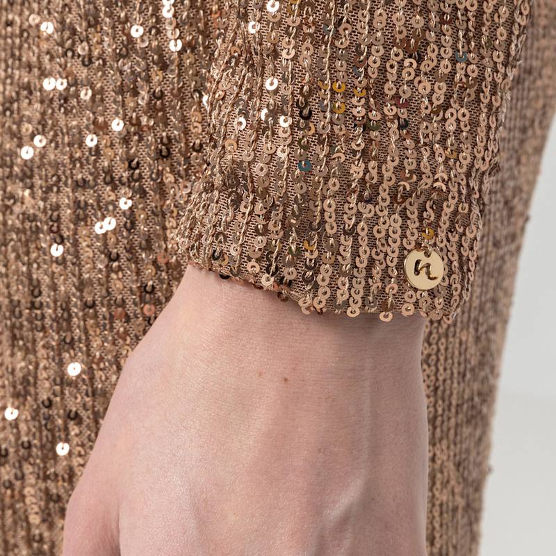 Thumbnail of Gold Sequinned Maxi Dress image
