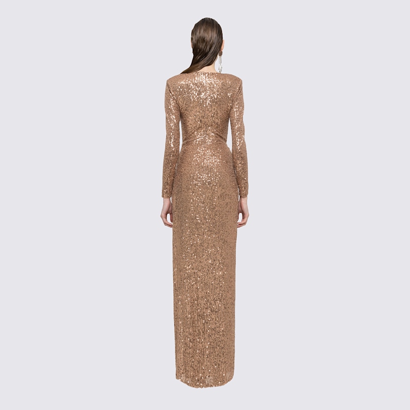 Thumbnail of Gold Sequinned Maxi Dress image