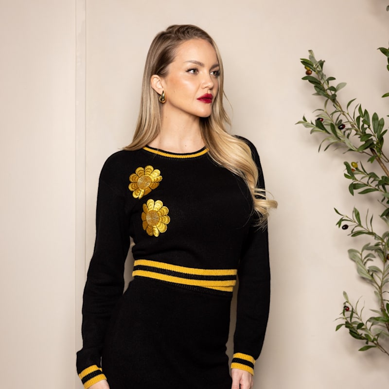 Gold Cashmere Sweater | OxFold | Wolf & Badger
