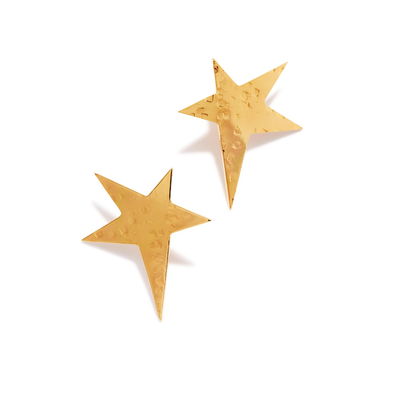 Thumbnail of Gold Shooting Star Stud Post Earrings image