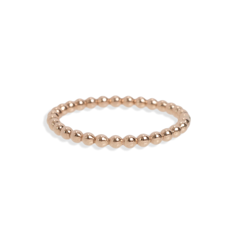 Thumbnail of Gold Bead Stacking Ring image