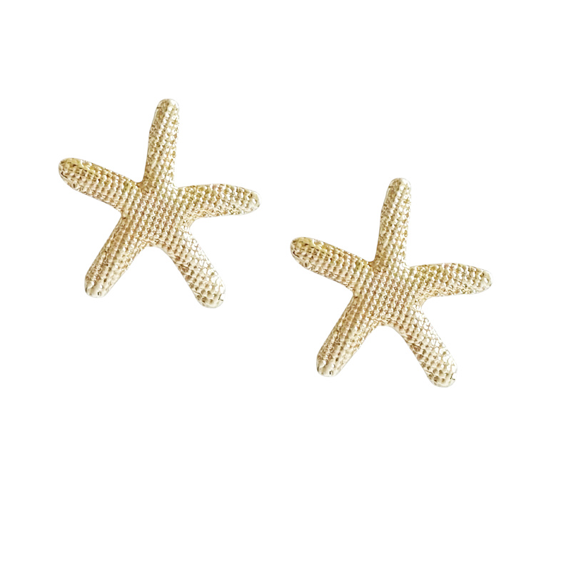 Thumbnail of Gold   Starfish    Stud Earrings image