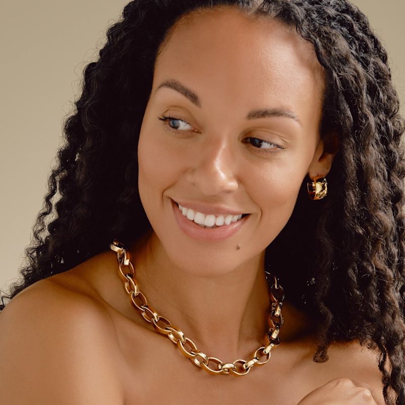 Thumbnail of Gold Statement Chain Necklace image