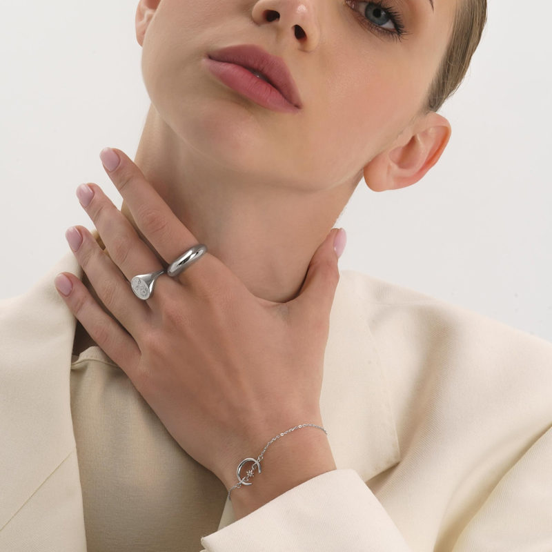 Thumbnail of Gold Sunflower Signet Ring image