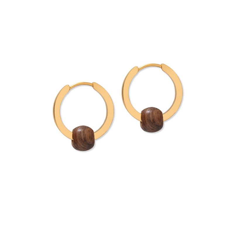 Thumbnail of Gold Wooden Hoops image