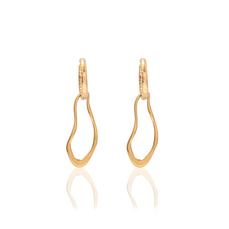 Thumbnail of Gold Yuna Drop Hoops image