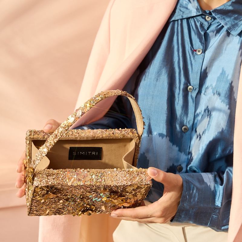 Thumbnail of Golden Ember Box Clutch image