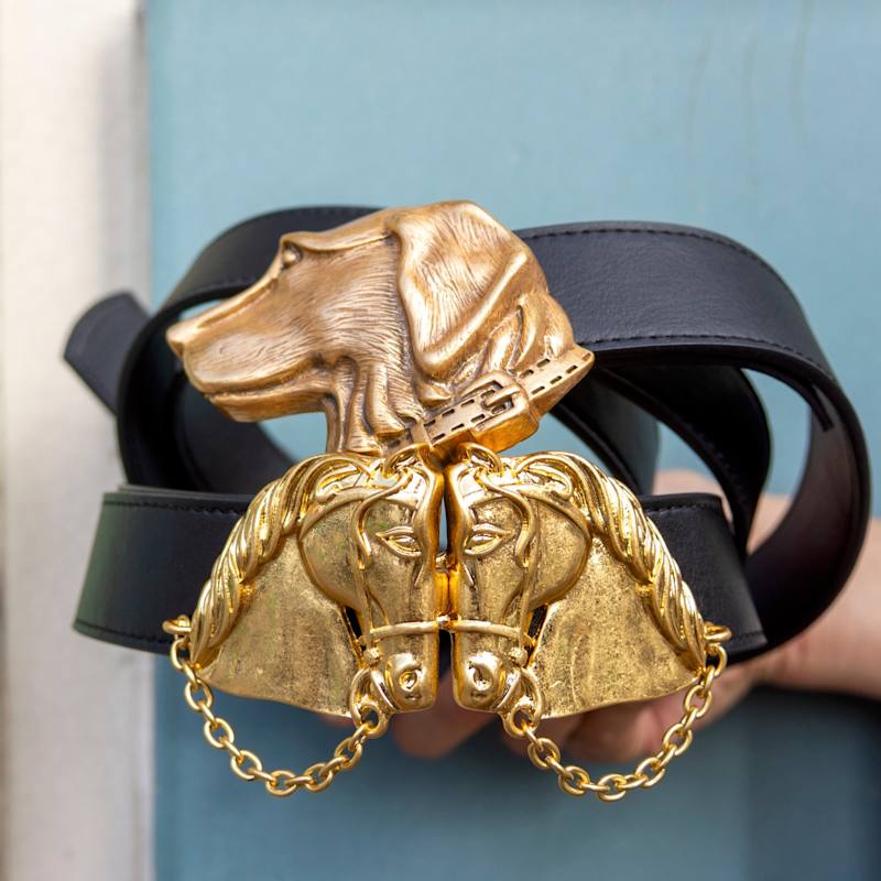 Golden Equestrian Style Horse Adjustable Belt | WJY STUDIO  display picture 1