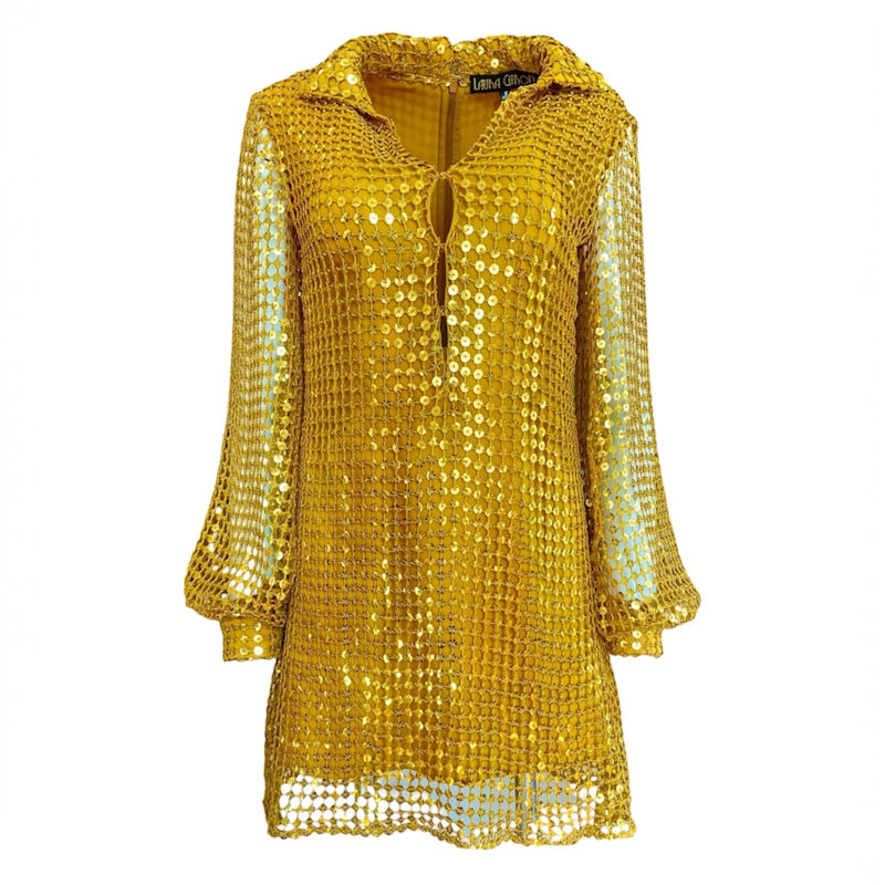 Golden Glow Sequin Dress | LAURA CITRON