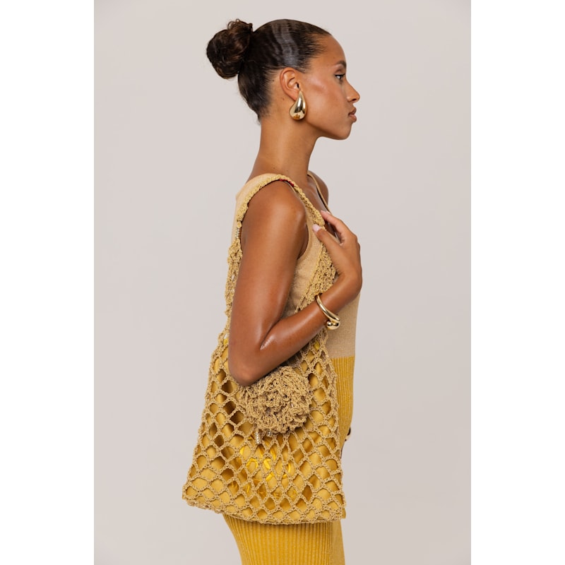Thumbnail of Golden Hour Metallic Knit Dress image
