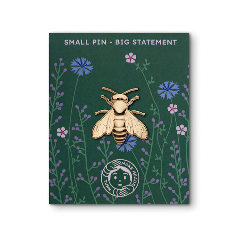 Thumbnail of Golden Metal Pin Bee image