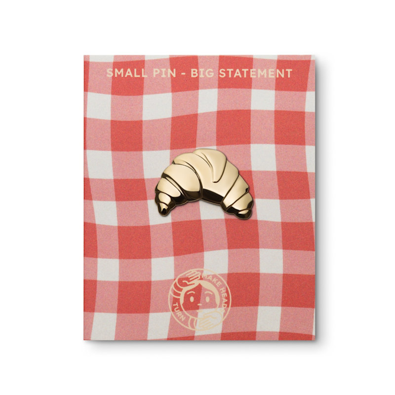 Thumbnail of Golden Metal Pin Croissant image