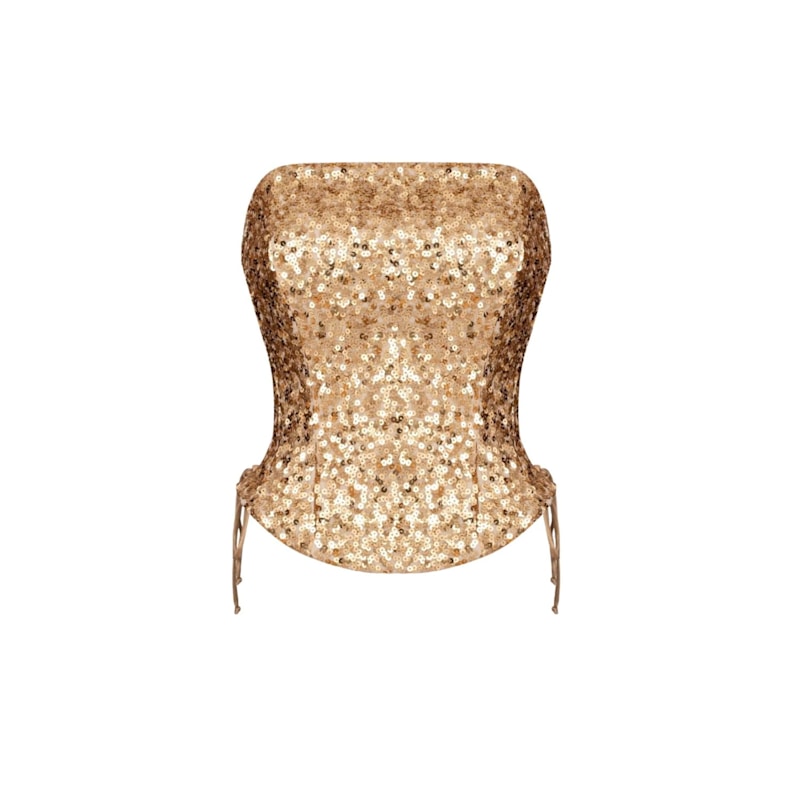 Thumbnail of Golden Sequin Corset image