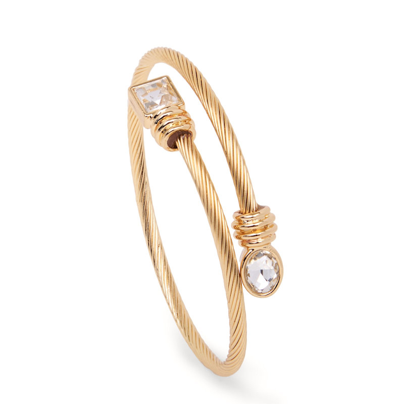 Thumbnail of Golden Twist Gem Cuff image