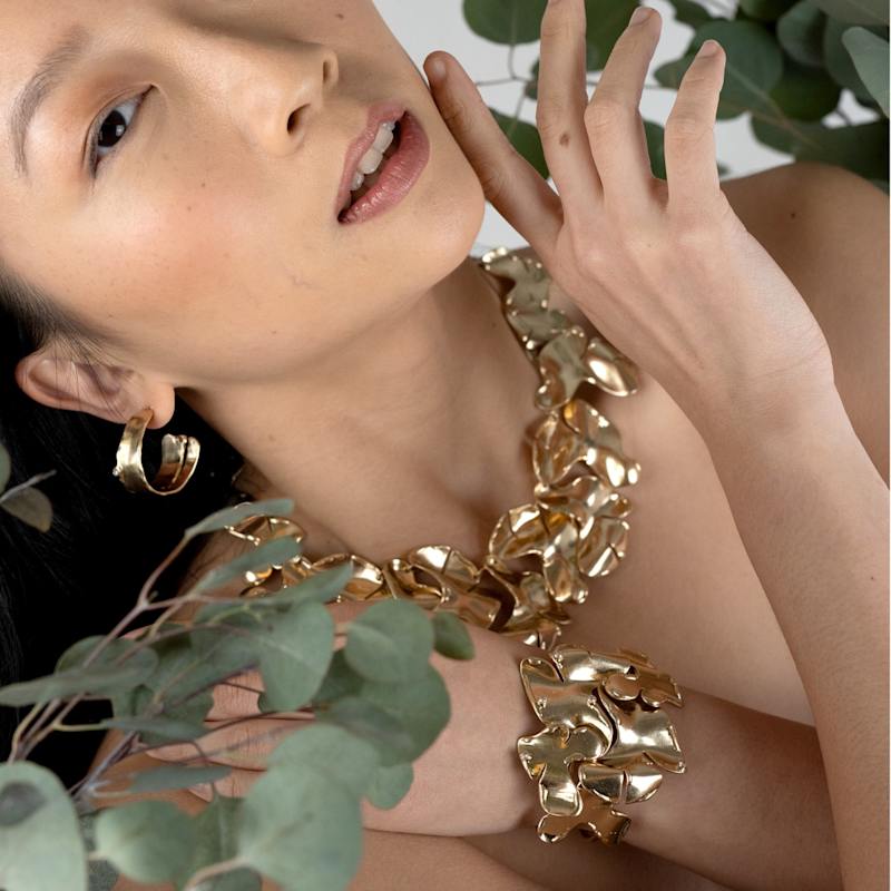 Thumbnail of Golden Whirlwind Cuff Bangle Bracelet image