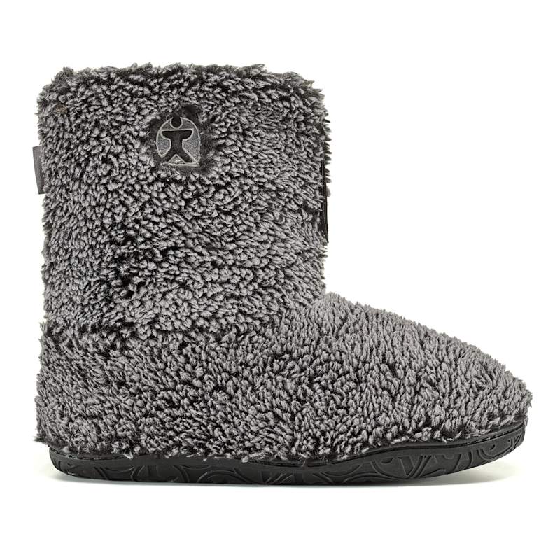 Thumbnail of Gosling - 100% Recycled Sherpa Men's Slipper Boot - Snow Tipped Black image