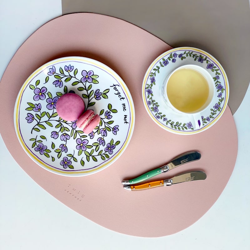Thumbnail of Deco Placemats, Set Of Two - Blush Pink image