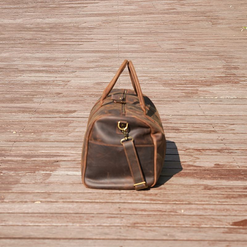 Thumbnail of Genuine Leather Holdall - Light Brown image