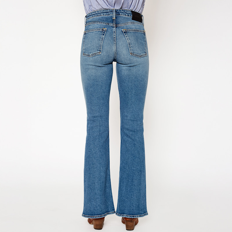 Thumbnail of Grace Mid Rise Flare Jeans In Kodiak image