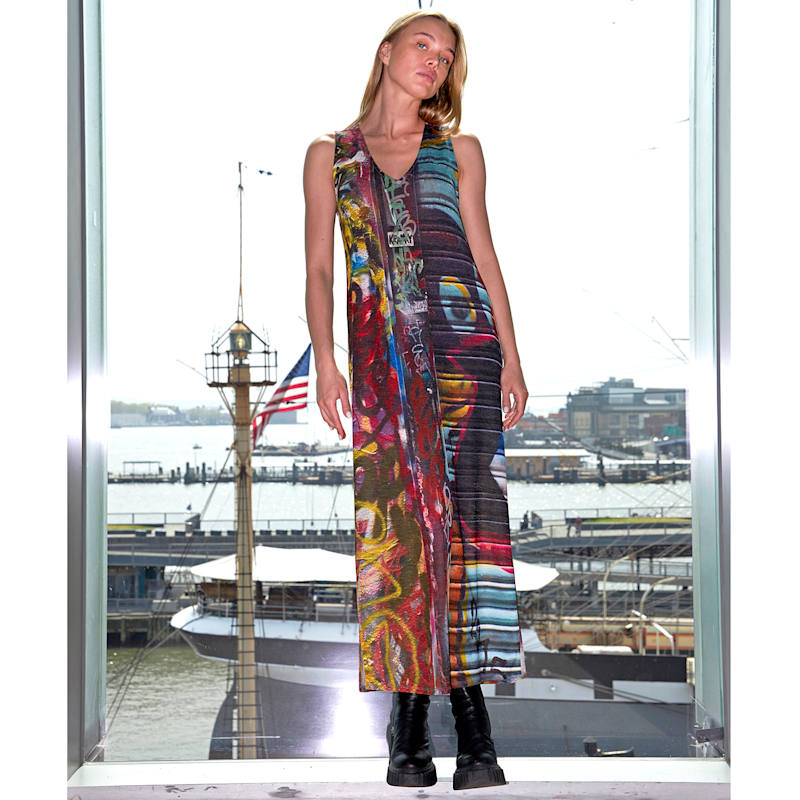 Thumbnail of Graffiti Print Dress image