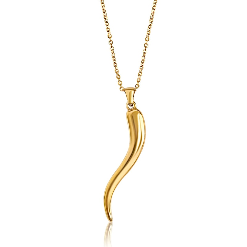 Thumbnail of Mega Lucky Italian Horn Necklace image