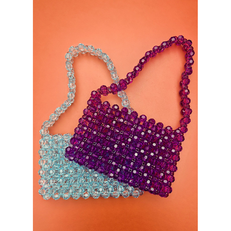Thumbnail of Bold Beaded Bag · Grape image