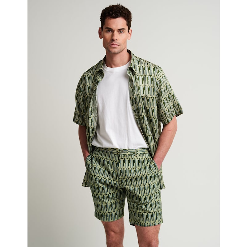 Thumbnail of Graphic Gb Green Short Sleeve Shirt image