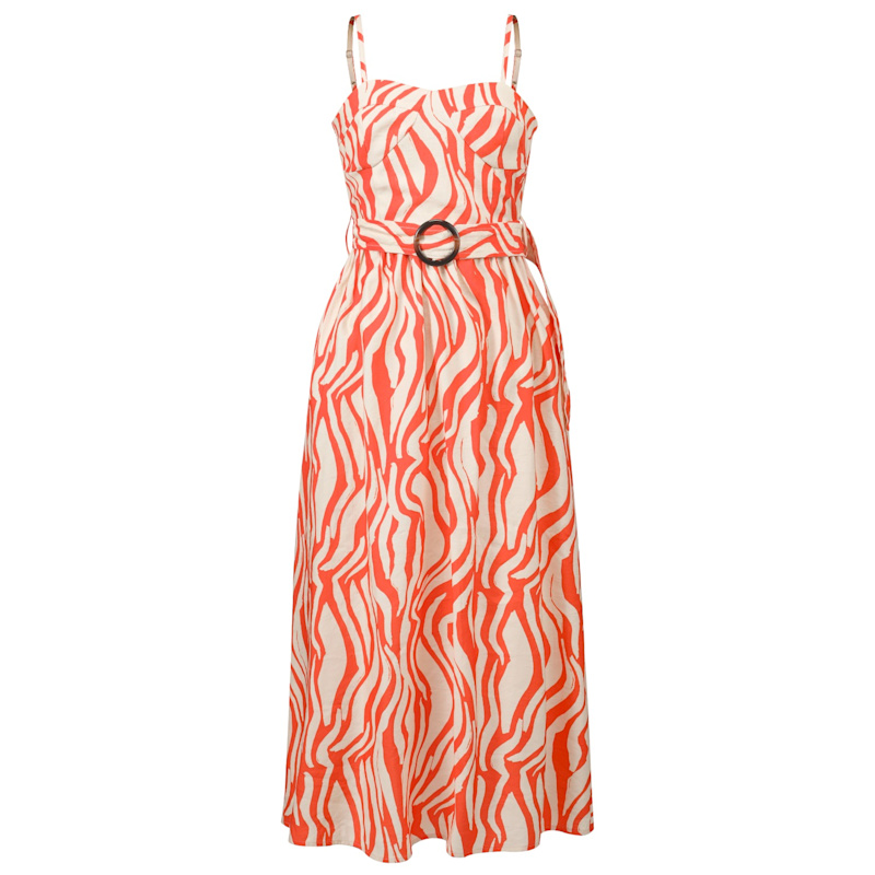 Thumbnail of Graphic Print Bustier Maxi Dress image