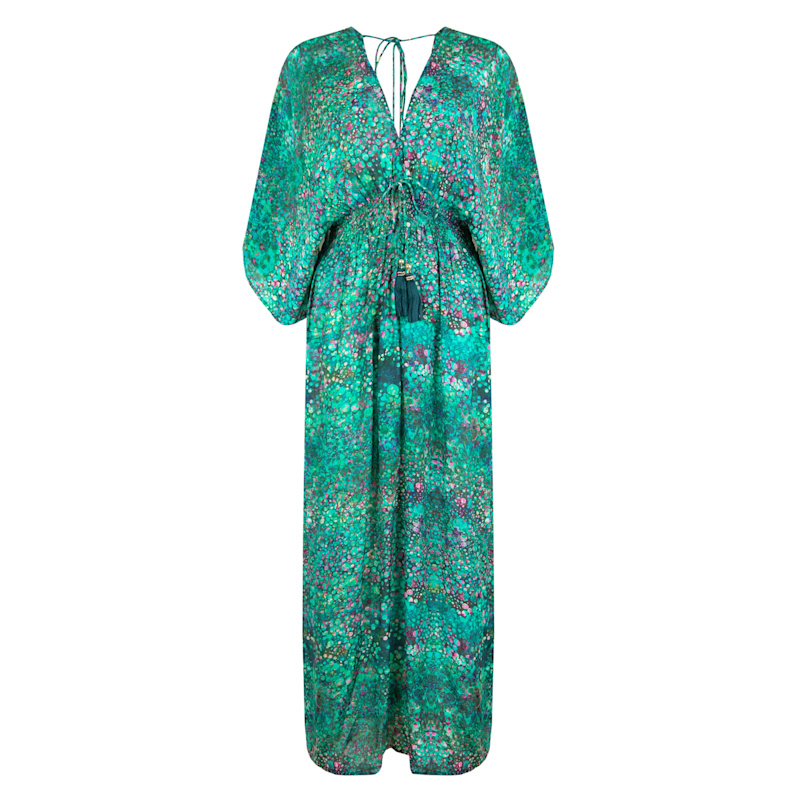 Thumbnail of Green Bubbles Capri Kimono Dress image