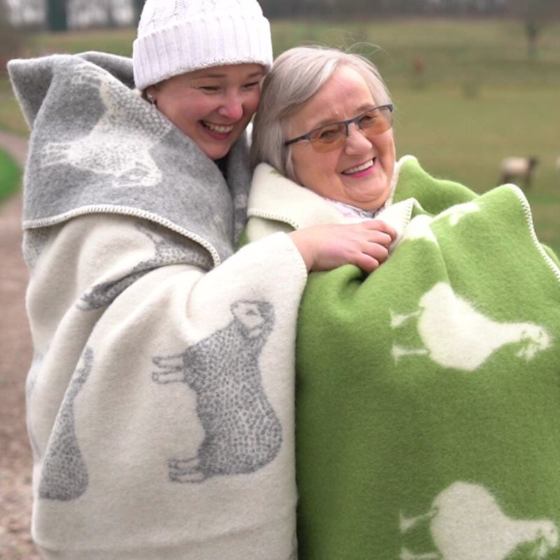 Green Duck Blanket | J.J.Textile | Wolf & Badger