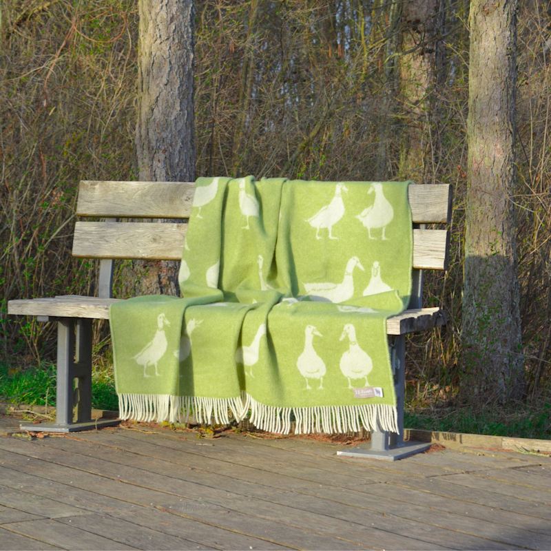 Thumbnail of Green Duck Wool Throw image