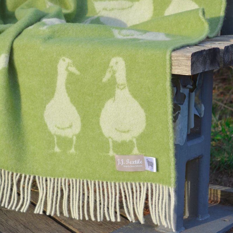 Thumbnail of Green Duck Wool Throw image