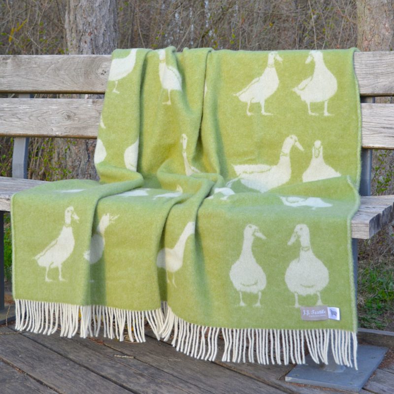 Thumbnail of Green Duck Wool Throw image