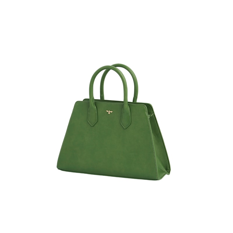 Thumbnail of Green Garden Floral Structured Tote Bag Medium image