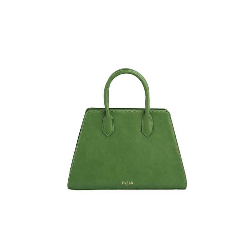 Thumbnail of Green Garden Floral Structured Tote Bag Medium image