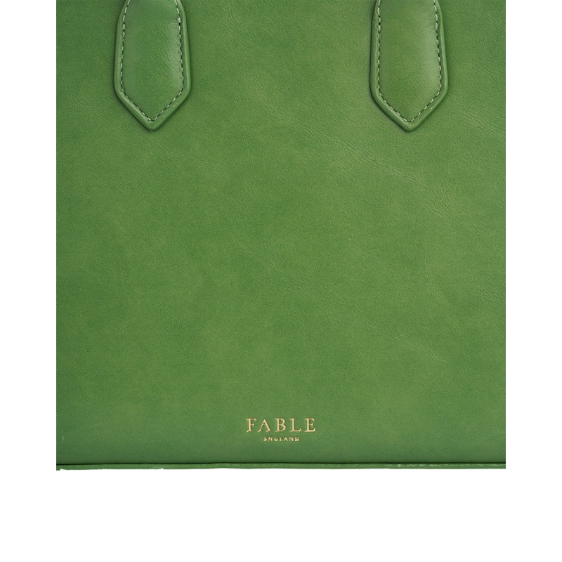 Thumbnail of Green Garden Floral Structured Tote Bag Medium image