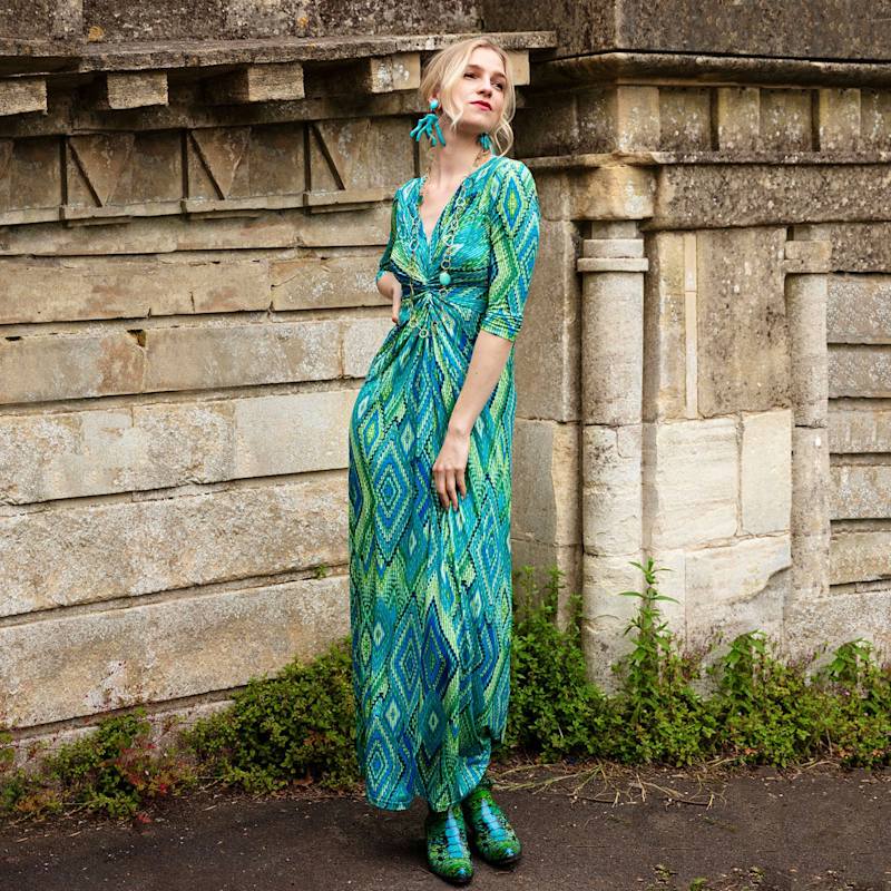 Thumbnail of Green Haze Lola Maxi Dress image