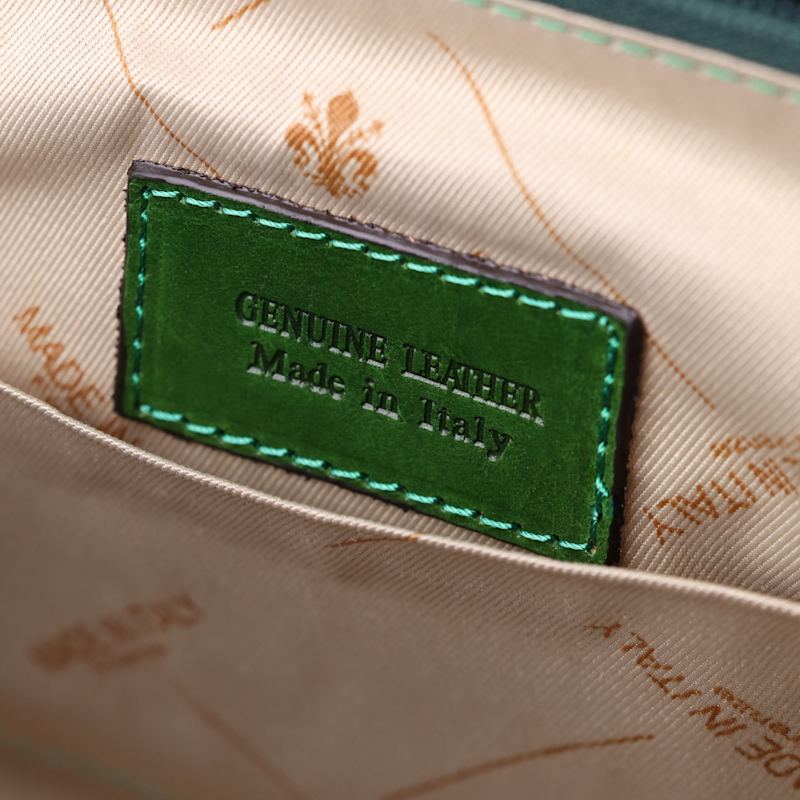 Thumbnail of Green Leather Toiletry Bag For Women - Four Past Midnight image