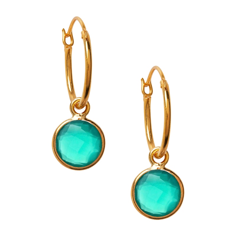 Thumbnail of Green Onyx Power Stone Earrings image