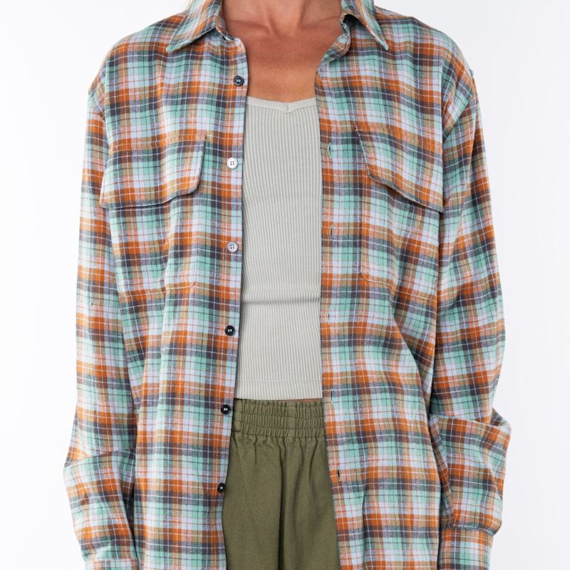 green dress with two slits Retro Rifle - Men's Flannel main image 1
