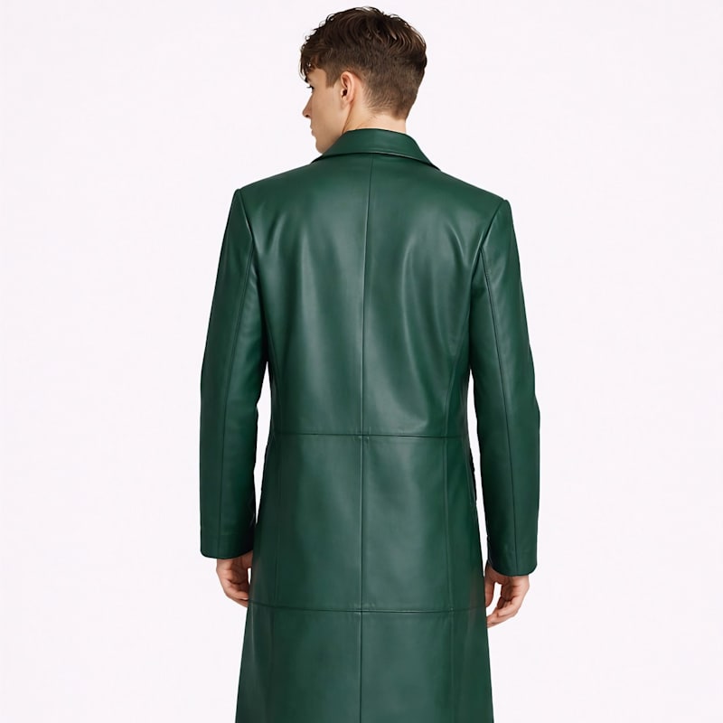Thumbnail of Green Planet Long Leather Jacket image
